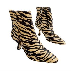 Sam Edelman Samantha womens ankle boots zebra print leather upper